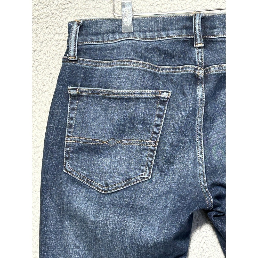 Lucky Brand 110 Slim Jeans Mens 32x29 Blue Medium Wash Excellent Stretch Denim - Picture 15 of 16